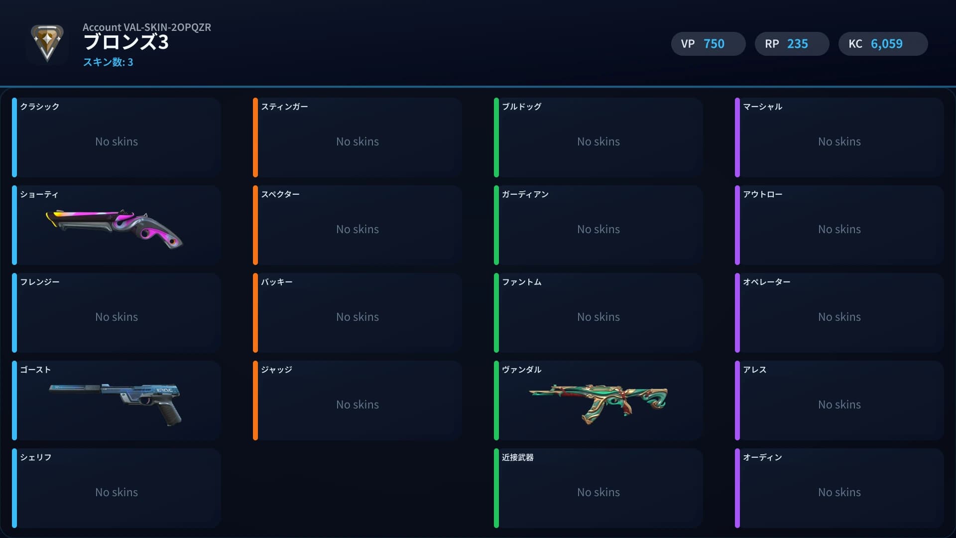 Bronze 3 account preview