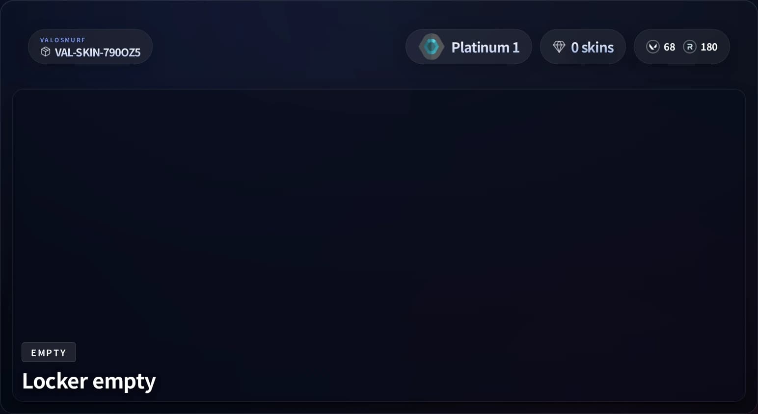 VALORANTスキンアカウント Rank Ready 91スキンのプレビュー画像