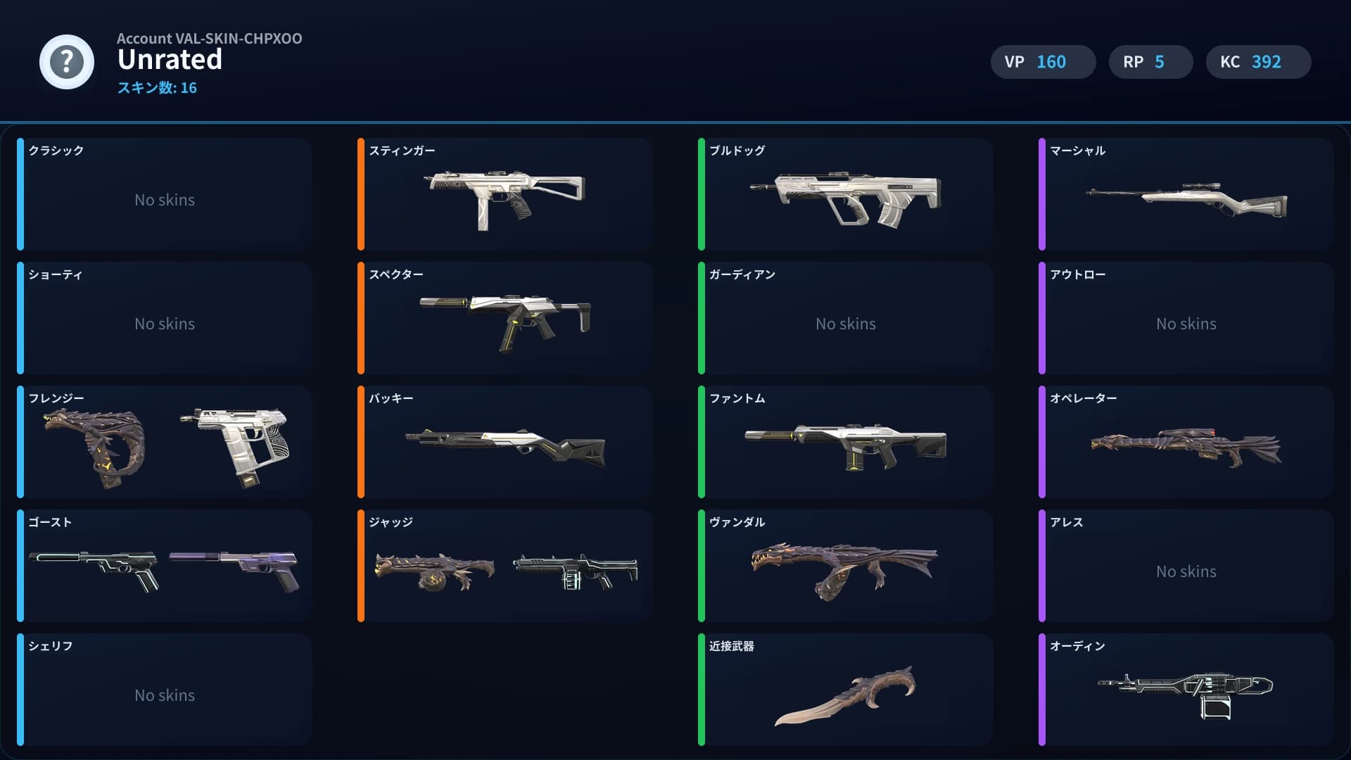 Unrated account preview