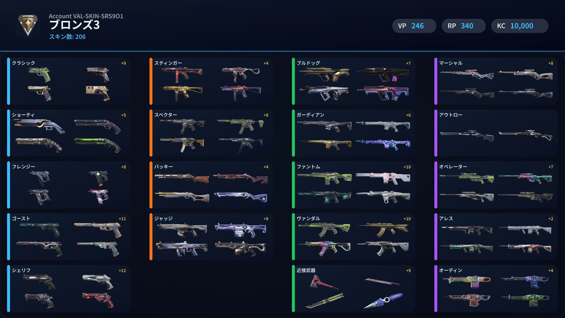 Bronze 3 account preview